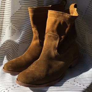 Frye Suede Cara Booties
